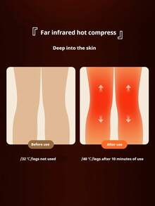 1pc/2pcs Wireless Charging Leg Massager, Foot Massager, With Heating And Vibration Functions - 3 Modes, Large Screen Display, Supports USB Charging, Soft Fabric, Breathable Design, Suitable For Calves, Thighs, Knees, Ankles And Soles - Ideal Gift For Both Men And Women, Fashionable Modern Massager - Multicolor - View 7