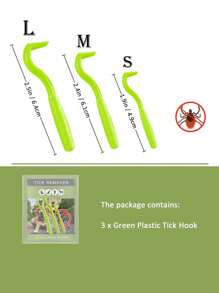 Kit de herramientas ligero, compacto y portátil para eliminar pulgas y garrapatas de mascotas, puede eliminar de forma segura, fácil y suave las garrapatas de los animales, reutilizable y portátil