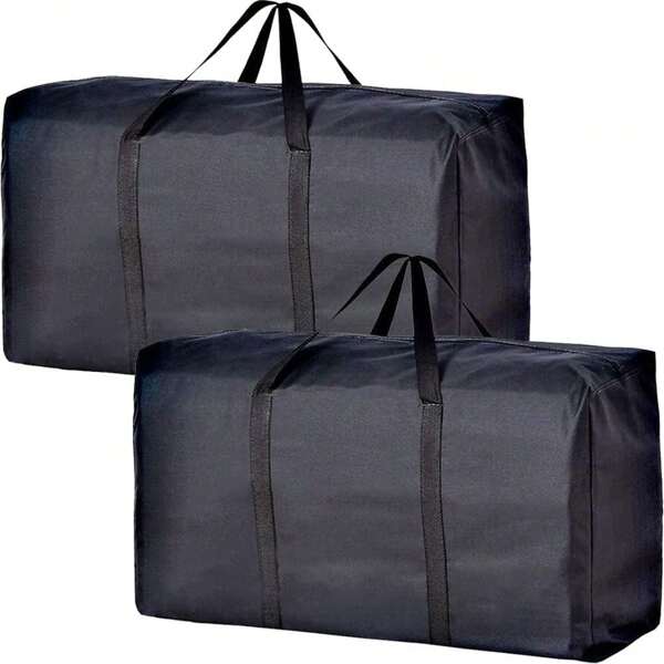1/2/4 piezas Bolsa de almacenamiento de ropa - Material de tela reforzado, organizador de viaje/hogar, organizador de almacenamiento, adecuado para mudanza, dormitorio y otros lugares, se puede usar para almacenar ropa y juguetes