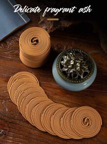40pcs Spiral Coil Incense Sticks, Variety Of Scents For Holiday Party Favors, Natural Handmade Incense Sticks For Meditation, Relaxation, Stress Relief, Sleep, Natural Sandalwood Scent, Freshens Air, Suitable For Outdoor Camping, Home Daily Use And Relaxing Weekends