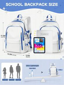School Travel Laptop Backpack Lightweight Bag College Backpack For Cute Durable Backpack Casual Day Pack For Girls And Boys, Large Capacity Portable Backpack For Outdoor, Travel, Hiking, School. New And Old Versions Are Sent Randomly, New And Old Versions Are Shipped Randomly