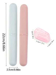 8/7/5/4/2/1pc Travel Toothbrush Case, Toothbrush Outdoor Storage Box, Travel Toiletries Storage, Storage Dust Box, Bathroom Accessories, Toiletries Tools, Beach Travel Essentials, Holiday Essentials School Supplies Travel Essentials Women's College Dormitory Travel Accessories Vacation Summer Back To School