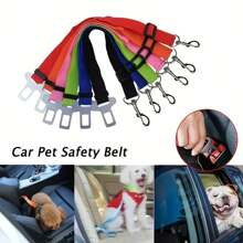 1pc Pet Car Seat Belt, Dog Retractable Safety Leash, Pet Leash, Car Seat Belt Nylon Safety Seat Belts Heavy Duty & Durable Car Harness For Dogs Dog Car Seat ,Dog Seatbelt