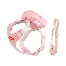 3pcs Dog Walking Set: Harness, Carrier Bag & Leash, Breathable Mesh Vest Harness With Buckle, Suitable For Small Dogs & Cats