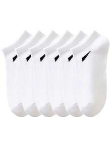 20/10/5/1 Pair Of Men's Short Socks, Invisible Socks,With Double Thread Anti Slip Design,White Socks,Black Socks,Low Cut Ped Socks,Ankle Socks, Moisture Wicking, Soft And Breathable, Suitable For Business And Leisure, Home And Sports, College Style, All Seasons For Daily Wear,Random Colors - Multicolor - View 7