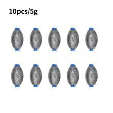 Egg Lead Fishing Weights Kit Drop Bass Weights Sinker Tackle Saltwater Casting Fishing Sinkers Set Oval Freshwater