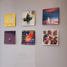 Estantería acrílica de pared para exhibir discos de vinilo/CD, vitrina para discos de vinilo LP - transparente - Ver 7