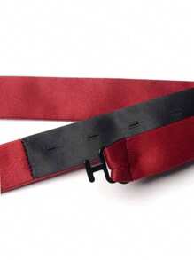 1pc Men's Polyester Solid Bow Tie, Classic Accessory For Wedding, Groom, Business Party Suit