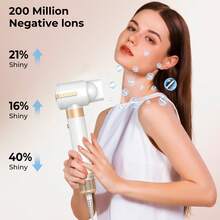 ATOPSKINS Multifunctional All-In-One Hair Styler Set, High Speed ​​Hot Air Blow Dryer Brush Set For Curling, Quick Drying, Straightening - Multifunctional Hair Styling Tool With Multiple Attachments - US A Type Plug(110-127V) - View 8