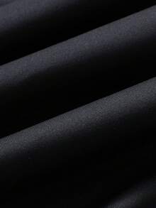 2 件套男士夏季休闲运动短裤，适合锻炼，配有可调节抽绳腰带、侧袋，采用吸湿排汗针织面料制成，柔软舒适，非常适合健身、篮球、训练、跑步、锻炼、街头风格、露营、徒步旅行、户外活动和日常穿着 - 黑色 - 查看 6