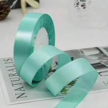 Rainbow Ribbon Solid Series 10 Colors Double Sided Satin Ribbon Used For Gift Packaging, Happy Birthday Party Decoration, Wedding Decoration, And Bouquet Decoration