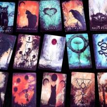 Adult Neo-Baroque Cognitive Cartography Kit - Chromatic Mystique Cards (Lunar Epiphany Dynamics & Crow Iconography Guide) For Executive Decision-Making Retreats
