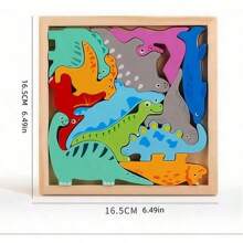 Montessori Early Educational Baby Wooden Animal Jigsaw Puzzle Wooden Puzzle Cartoon Animal Characters Baby Toys