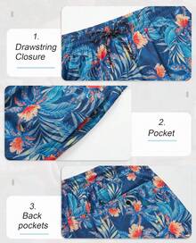 Mens Swim Trunks With Compression Lined Short Bathing Suits For Men 5 Inch Inseam Liner Men's Swimming Trunk - 深灰色 - 查看 9