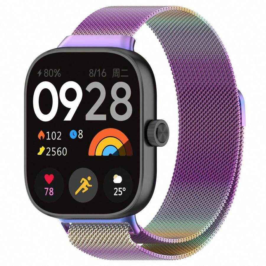 Orologio Redmi Compatible 5 3 Active Metal Single Ring in acciaio inossidabile con cinturino magnetico a coulisse RedMi Watch 5 e 3 Lite