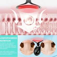 Masajeador Facial Para Aparato Reductor De Papada Cuello - Negro - Ver 5