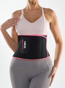 VBOSI Centură de talie din neopren unisex pentru femei și bărbați, 1 bucată - Centură reglabilă pentru slăbire, pentru susținere a abdomenului, la sală și pentru uz zilnic