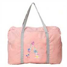 Bolsa de viaje con estampado de flores rosas, bolsa de equipaje, bolsa de mano, bolsa de fin de semana, bolsa de gran capacidad, impermeable, plegable, bolsa organizadora, bolso de lona con cremallera, para mujer, hombre, viajes, vacaciones, estudiantes, regreso a la escuela, accesorios de viaje, maleta, bolsa de gimnasio, bolsa de deporte, bolsa de hospital, bolsa de vacaciones, bolsa impermeable, bolsa de invierno, accesorios escolares - Rosa - Ver 26
