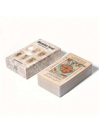 1 副塔罗牌，含 78 张复古牌 + PDF 指南，适合初学者塔罗牌游戏，适合朋友和家人聚会的礼物