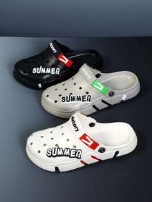 Herrsandaler med tjock sula, halkfri, slitstark, avslappnad och andningsbar, bekväm sandal - FT812-2 - Visa 1