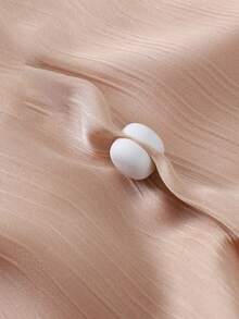 2pcs Round Casual Magnetic Scarf Clips, Durable And Versatile, Fashionable And Elegant - Beige - View 8