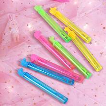 12/24pcs Portable Mini 7-Color Bubble Wands (Bubble Liquid Not Included), Suitable For Events, Party Favors, Birthday Gifts, Valentine's Day Gifts, Cute Decorations, Wedding Decor, Mini Bubble Show, Birthday Party Supplies, Gift Bag Fillers, Summer Outdoor Gifts