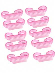 10件/50件小号美甲清洁刷，指甲除尘刷，死皮刷