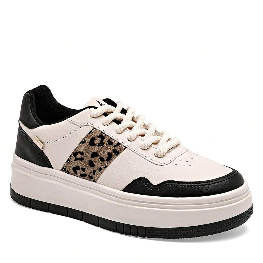 tenis mujer casual para exterior - Beis - Ver 1