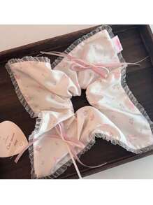 1 pieza de coletero de tela a cuadros de color rosa frambuesa hecho a mano, coletero de tela elegante, accesorios para el cabello premium, sujetador de cabello, accesorio para el cabello