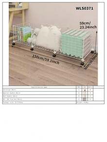 Cesta para ropa sucia, cesta de almacenamiento con ruedas de hierro artístico para uso doméstico interior, para baño o dormitorio, fácil de ensamblar, cesta de almacenamiento móvil - Multicolor - Ver 11