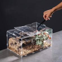 High Transparency Leak-Proof Acrylic Terrarium For Snakes And Lizards - Easy Clean, Breathable Design For Pet Care And Observation, Rectangle Shape