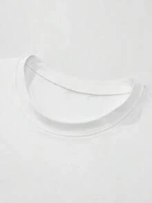 -shirt casual da uomo con stampa ECG, girocollo e maniche corte, collezione ChristmasSummer - Articolo molto richiesto - Bianco - Visualizzare 3