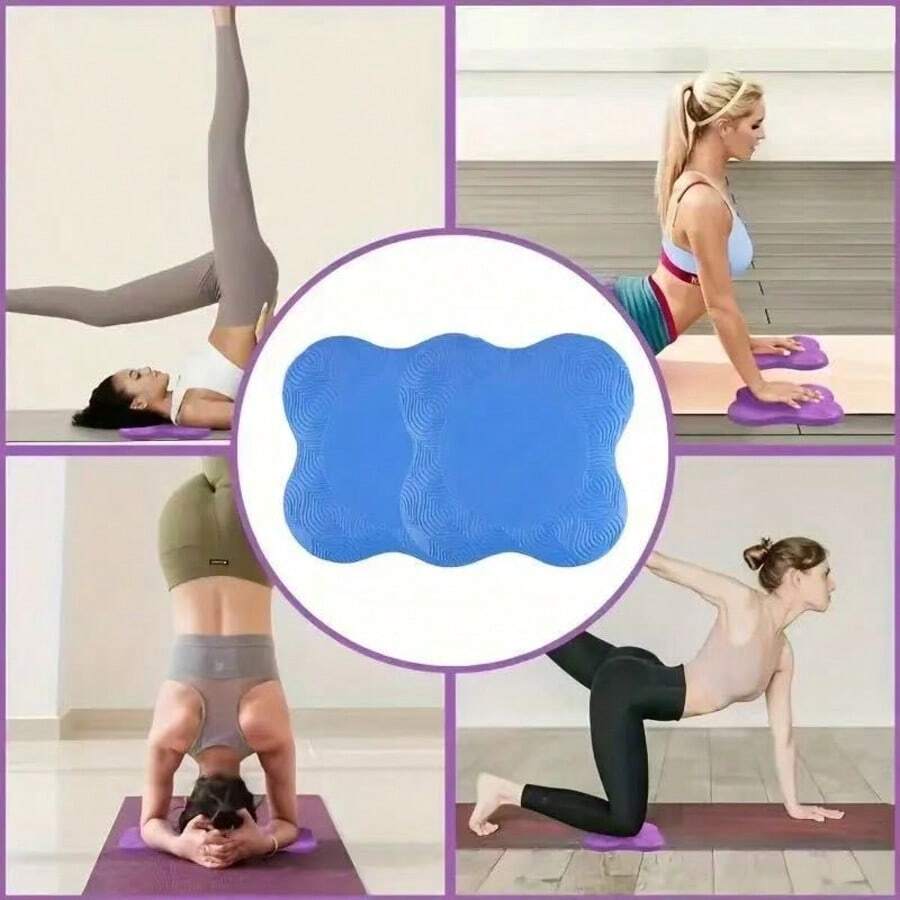 Cojín de rodilla para yoga, almohadilla gruesa para ejercicios para rodillas, codos, muñecas, manos y cabeza, almohadilla de espuma para arrodillarse de pilates - Multicolor - Ver 1