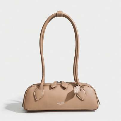 2025 新しいなレトロファッショナブルな本革ダックスフントバッグシンプルなバゲット脇の下の女性のバッグクールな脇の下のバッグ