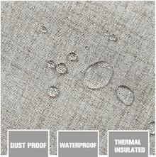 GRALI Cortinaérmica Recamara, Separador de Espacios Extraancho para Dormitorio, Tela Protección Privacidad, Lino, 254 X 241, 1 Panel - Estilo 1 - Beige - Ver 4