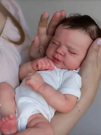 19-Inch Hyper-Realistic Reborn Doll - Handcrafted With Stunning Details, Lifelike Facial Features - 48cm Adorable Newborn Baby Girl Doll - Birthday/Christmas Gift Toy For Kids