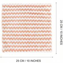 20 Pcs Assorted Thickened Wavy Ion Kitchen Dish Cloth, Stripe Coral Fleece Cleaning And Degreasing Non-Stick Cleaning Cloth,Kitchen,Bathroom,Home,Household Suppliers - 彩色 - 查看 9