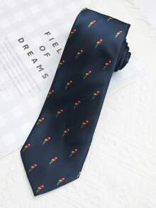 1pc Unisex Animal Pattern Polyester Necktie, Workplace AccessoryMen Necktie - Multicolor - View 18