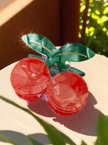 1pc Premium Strawberry & Cherry Handmade Acetate Hair Claw Clip Hair Clips Hair Jaw Clip Hair Clamps Hair Clutch Hair Catcher Clip