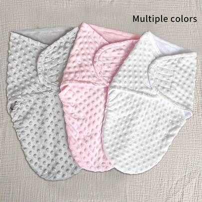 1 st. linda för nyfödda, anti-rädsla-filt för nyfödda, varm fleece för vintern, sovsäck för babykokonger, mjuk och bekväm med 3D-pärlor, skonsam mot huden, perfekt babyshowerpresent