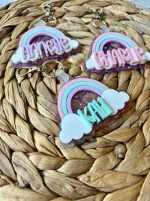 Rainbow Backpack Tag | Boho Rainbow Keychain | Backpack Tag | Bookbag Tag | Back To School | Girls Name Tag | Gift For Girls,Multi-Functional,Ornamental,Letter,Stylish,Modern,Colorful,Cute,Adorable,Casual,Custom,Personalised,Unique,Customized,Ideal Gifts For Him,Ideal Gifts For Her