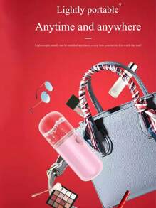 Pulverizador facial portátil de mano tipo nebulizador y mini ventilador, rociador humidificador de agua con brisa fría portátil para uso en el hogar