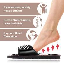 Plantar Fasciitis Relief Massager Deep Tissue Foot Massage Slippers Sandals For Men Women BK25 - women(5-7) - View 2