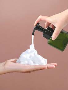 1 件/套多功能泵式泡沫瓶，适用于洗面奶、洗手液、洗发水、无患子、皂角、浴室泵式泡沫分配器（白色、绿色）（250 毫升/450 毫升）返校 - 彩色 - 查看 9