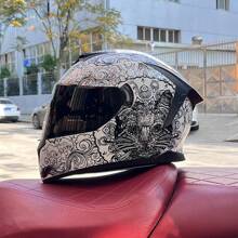 Nowy kask motocyklowy LVS dla mężczyzn i kobiet, kask integralny z podwójnym wizjerem, kask dla par, projekt na każdą porę roku