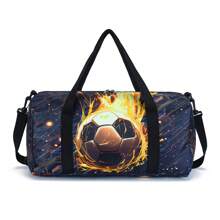 Bolsa de viaje para niños, bolsa de lona con diseño de dinosaurio para niños y niñas, bolso de fin de semana, bolsa de pijamada, bolsa de gimnasia o baile, regalo