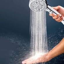 Handheld Shower Head With 9 Pressure Settings, Multi-Mode Shower Sprayer, One-Click Water Stop, Includes Hose And Bracket Set, Stronger Water Flow For A More Thorough Rinse