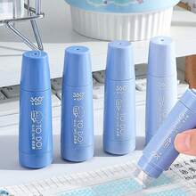 4pcs/Set Double Sided Adhesive Tape Roller, Swivel Telescopic Head, Adult Scrapbooking Supplies, Scrapbook Photo Tape For Scrapbooking, Handbooking, Card Scrapbooking Journals And Crafts Back To School - Multicolor - View 2