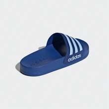 Adidas 男童 ADILETTE SHOWER K 凉鞋 JP5782 - 藍色 - 查看 5