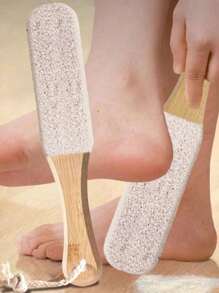 1 st. Professionele pedicure rasp, voetreiniger, voetvijl, puimsteen, voor dode huidcellen, hielkloven, voetvijlrasp van beukenhout, eeltverwijderaar, voetenscrubber, pedicure-instrument, professionele pedicurebenodigdheden, verwijdert dode huidcellen en eeltplekken, voetverzorging, raspmassage, voor mannen en vrouwen.